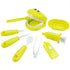 9 Piece Kids Dentist Pretend Play Set - Yellow Educational Medical Kit with Teeth Model, Toothbrush & Tools - Oral Hygiene Learning Toy for Toddlers & Preschoolers