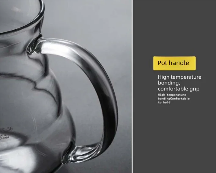 360ml Borosilicate Glass Coffee Server - Heat Resistant 