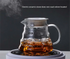 600ml Borosilicate Glass Coffee Server - Heat Resistant "Cloud" Pour Over Carafe with Lid - Large Drip Coffee Sharing Pot for Home & Office (2-4 Cups)