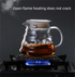 600ml Borosilicate Glass Coffee Server - Heat Resistant "Cloud" Pour Over Carafe with Lid - Large Drip Coffee Sharing Pot for Home & Office (2-4 Cups)