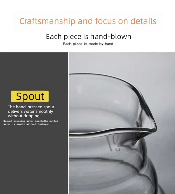 600ml Borosilicate Glass Coffee Server - Heat Resistant 