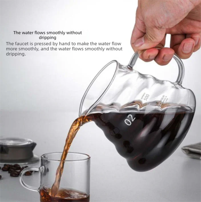 800ml Extra Large Glass Coffee Server - Heat Resistant 