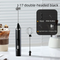 Rechargeable Electric Milk Frother Handheld - 3 Speed Adjustable Foam Maker with 2 Stainless Steel Whisks - Portable Coffee Mixer & Egg Beater for Flat Whites, Lattes & Baking (Black)