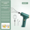 Cordless Electric Hand Mixer - Rechargeable 3-Speed Egg Beater & Cream Whisk - Lightweight Self-Standing Design for Baking, Cake & Batter (Emerald Green)