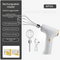 Cordless Electric Hand Mixer - Rechargeable 3-Speed Egg Beater & Cream Whisk - Lightweight Self-Standing Design for Baking, Cake & Batter (White)
