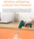 Cordless Electric Hand Mixer - Rechargeable 3-Speed Egg Beater & Cream Whisk - Lightweight Self-Standing Design for Baking, Cake & Batter (White)