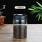 1200ml Large Vacuum Sealed Glass Canister - One-Press Airtight Food Storage Jar - High Borosilicate Coffee Bean Container & Pantry Organiser (Black Lid)