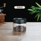 500ml Vacuum Sealed Glass Coffee Canister - One-Press Airtight Food Storage Jar - Moisture-Proof High Borosilicate Container for Beans & Tea (Black Lid)