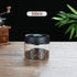 500ml Vacuum Sealed Glass Coffee Canister - One-Press Airtight Food Storage Jar - Moisture-Proof High Borosilicate Container for Beans & Tea (Black Lid)