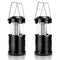 2-Pack 30LED Portable Handheld Collapsible Camping Lantern - Ultra-Bright 360° Emergency Tent Light for Hiking, Fishing & Power Outages