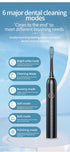 Pink Smart Sonic Electric Toothbrush Kit with 8 Heads & Travel Case - 6 X Cleaning Modes and High-Frequency Vibration with Soft Protective Bristles
