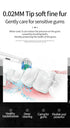 White Rotating Round Head Electric Toothbrush Kit with 4 Heads, Case & Stand - 3D Oscillating Mechanical Cleaning for Deep Plaque Removal