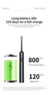 Black Sonic Electric Toothbrush Kit with 5 Cleaning Modes, 8 Heads & Travel Case - Smart Timer & Quad-Pacer, Soft Double-Arc Bristles and 120-Day Long Battery Life