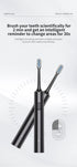 White Sonic Electric Toothbrush Kit with 5 Cleaning Modes, 8 Heads & Travel Case - Smart Timer & Quad-Pacer, Soft Double-Arc Bristles and 120-Day Long Battery Life