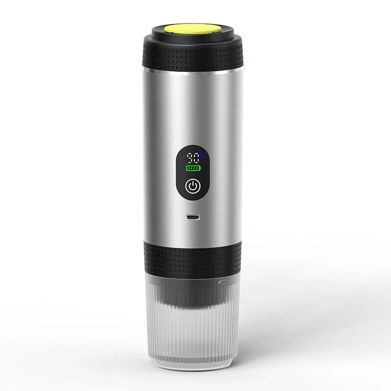 Sliver 3-in-1 Portable Espresso Maker with Self-Heating and One-Touch Cold Hot Brew - Smart Digital Display & 20Bar High Pressure for Rich Crema