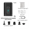 Black Wireless Rechargeable Vacuum Pump with 5 Versatile Nozzles and LED - 2-in-1 Compact High-Suction Inflator & Deflator for Travel & Home