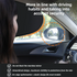 4-PCS Static Cling Car Window Sunshades Set - Glue-Free Insulating Total Blackout Fabric & Foldable Memory Wire Frame