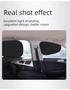 4-PCS Static Cling Car Window Sunshades Set - Glue-Free Insulating Total Blackout Fabric & Foldable Memory Wire Frame