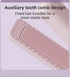 Coffee 2-in-1 Wireless Hair Styler with 4 Temperature Settings, Dual Anti-Scalding & Cap - 3D Ceramic Heating Brush with Essential Oil Coating