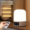 Smart Digital Clock Night Light - Remote Dimmable Bedside Lamp & Sleep Aid for Nursery, Feeding & Bedroom (K2022)