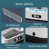 X81 Black Ultrasonic Jewelry & Eyeglass Deep Cleaner with Cloth - Touch Control & 3-Level Intelligent Timers and Large 650ml Stainless Steel Tank