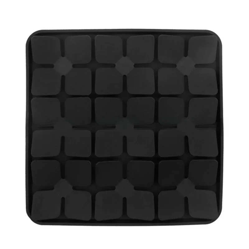 Black Food-Grade Silicone Pet Lick Mat for Perfect Distraction - 3D Textured Slow Feeder & Dental-Cleanner with Powerful Suction