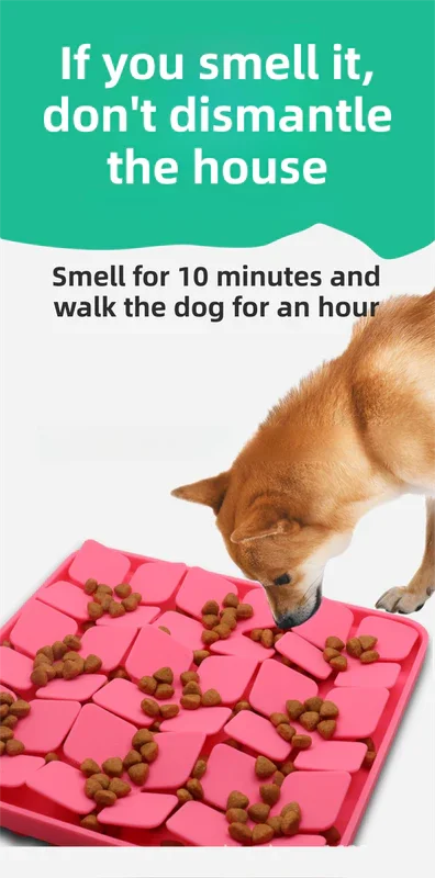 Black Food-Grade Silicone Pet Lick Mat for Perfect Distraction - 3D Textured Slow Feeder & Dental-Cleanner with Powerful Suction