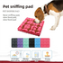Purple Food-Grade Silicone Pet Lick Mat for Perfect Distraction - 3D Textured Slow Feeder & Dental-Cleanner with Powerful Suction