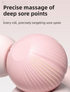 Pink Compact 6-Wheel Handheld Massager - Smooth & Silent, Deep Tissue Muscle Relaxer for Yoga Fitness and Home Recovery