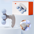 Blue Compact 6-Wheel Handheld Massager - Smooth & Silent, Deep Tissue Muscle Relaxer for Yoga Fitness and Home Recovery