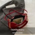 Red Chic Glossy PU Leather Underarm Bag & Crossbody Purse with Cherry Charm - Versatile Handbag for Women