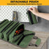 Grey Heavy-Duty Oxford Cloth Roll-Up Tool Organizer - Detachable Multi-Purpose Utility Bag for Mechanics, Electricians & Outdoors