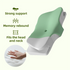 Grey Breathable Butterfly Contoured Memory Foam Pillow - Dual-Height Orthopedic Neck Pillow with 5-Zone Cervical Support
