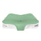 Green Breathable Butterfly Contoured Memory Foam Pillow - Dual-Height Orthopedic Neck Pillow with 5-Zone Cervical Support