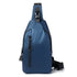 Blue Water / Wrinkle-Resistant Nylon Men's Tactical Chest Bag with USB Charging Port - 4 Layer Large Capacity Crossbody Pack