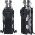Black Adjustable Tactical Water Bottle Pouch - Multi-Functional MOLLE Compatible Accessory Bag for Hiking & Outdoor Survival