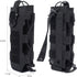 Khaki Adjustable Tactical Water Bottle Pouch - Multi-Functional MOLLE Compatible Accessory Bag for Hiking & Outdoor Survival