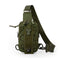 Green Outdoor Tactical Water Bottle Chest Bag - High-Capacity Phone Pouch with Expansion System for Cycling Camping and Fishing