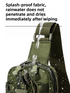 Green Outdoor Tactical Water Bottle Chest Bag - High-Capacity Phone Pouch with Expansion System for Cycling Camping and Fishing