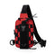Red Outdoor Tactical Water Bottle Chest Bag - High-Capacity Phone Pouch with Expansion System for Cycling Camping and Fishing