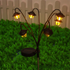 Solar Retro Hexagonal Palace Ground Plug Light with 6 LED Warm Glow - In/Outdoor Garden Pathway Landscape and Lawn Lamp