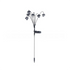 Solar Retro Hexagonal Palace Ground Plug Light with 6 LED Warm Glow - In/Outdoor Garden Pathway Landscape and Lawn Lamp