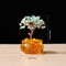 Natural Green Crystal Money Tree with Fortune Basin & Adjustable Wire Branches - Desktop Feng Shui Decor for Wealth and Prosperity