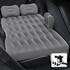 Grey Multi-Chamber Car Inflatable Air Mattress with Electric Pump & Pillows for Universal Backseat Sleeping and Camping(174 x 68 CM)