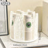 White 360°Rotating Multi-Scenario Countertop Storage Rack - Large Capacity 4 Compartment Holder for Coffee & Tea Cups