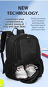 24L High-Capacity Black Basketball Backpack with Shoe Compartment & Dedicated Ball Zone - Waterproof & Durable Oxford Training Bag