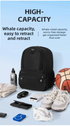 24L High-Capacity Grey Basketball Backpack with Shoe Compartment & Dedicated Ball Zone - Waterproof & Durable Oxford Training Bag