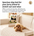 Grey Pet Sofa Protector & Calming Bolster Bed with Long Plush - 75x75CM Thickened Non Slip Furniture Cover for Cats & Dogs