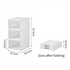 Transparent Brown 3-Layer Foldable Shoe Storage Tower with Transparent Display Panel & Back Ventilation - One-Pull Instant Setup Stackable Box (25.5x34.5x52.5CM)