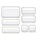 7PCS Transparent Stackable Organizer Set - 4-Size Versatile Desktop & Drawer Divider